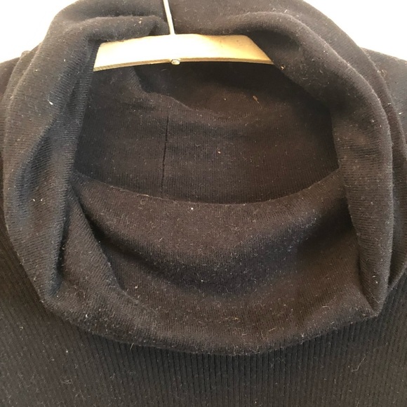 Denver Hayes xl Black Cowl Neck Dress- long sleeves -long and sleek preloved - Picture 5 of 7